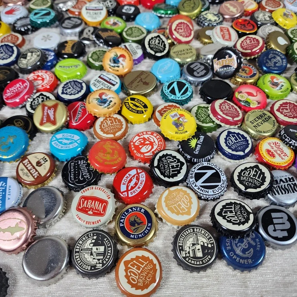 Loose Used Beer Bottle Caps Lot Of 250